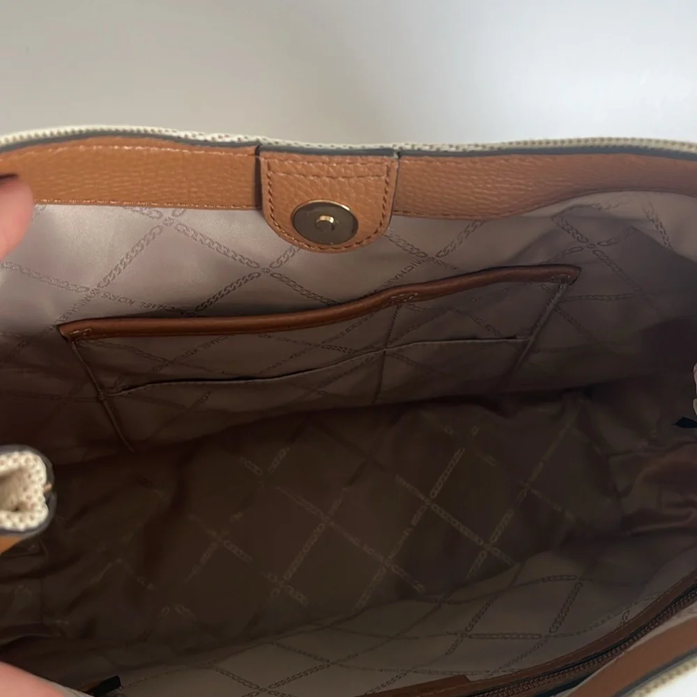 Michael Kors Amy Large Rope Hobo Shoulder Bag - Natural